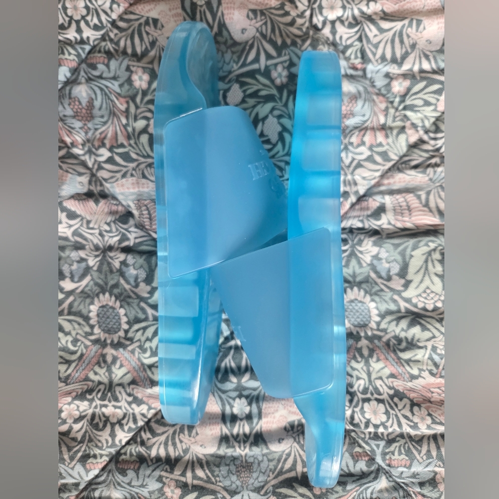 COACH Blue Jelly Slide Sandals - Picture 7 of 9